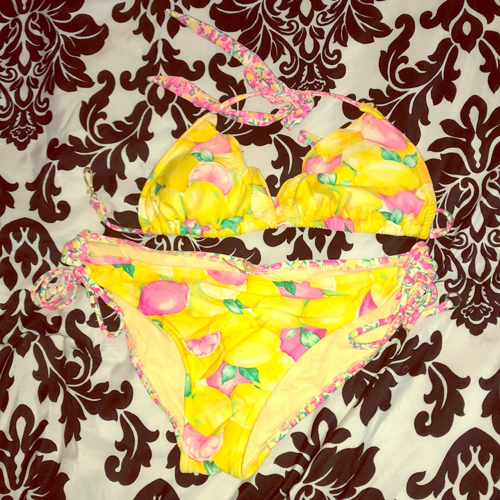 Lemon Floral Bikini